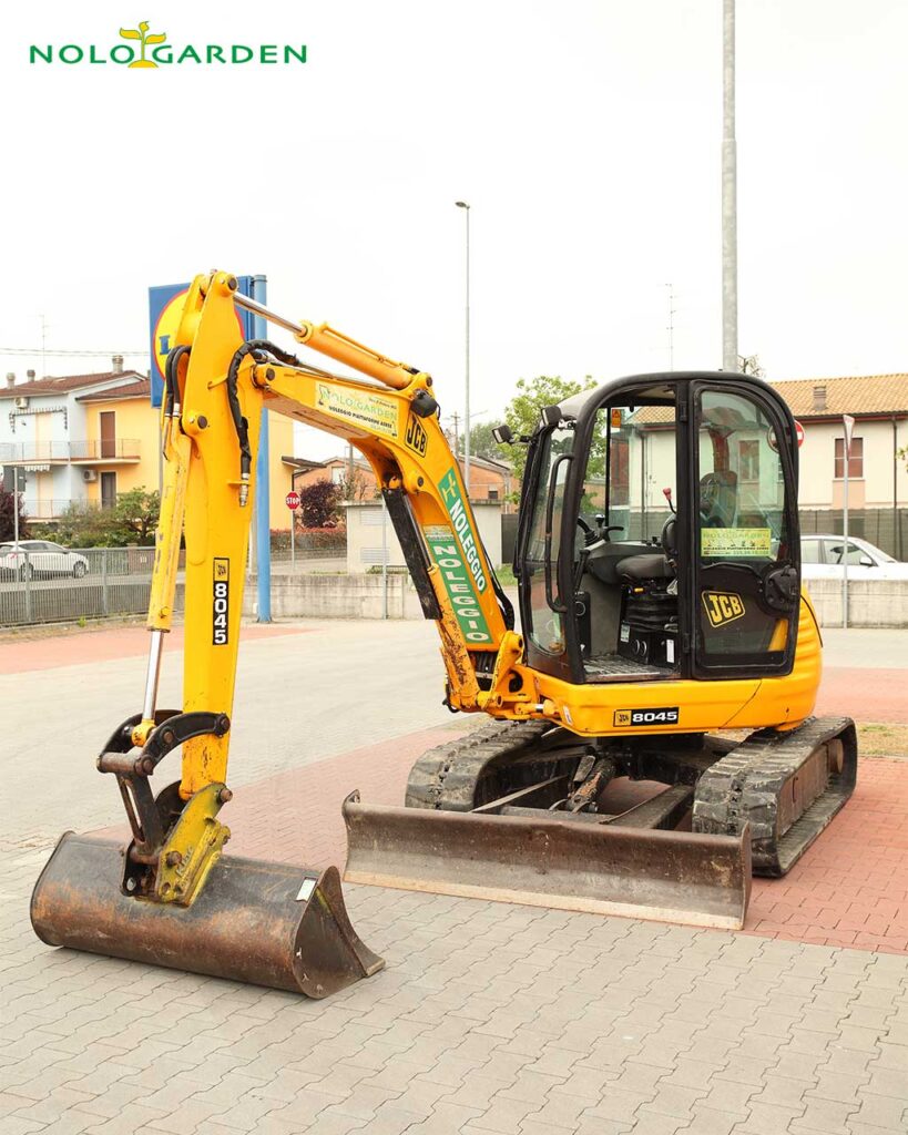 Noleggio di Escavatori, Modello JCB 8045Z | Nologarden