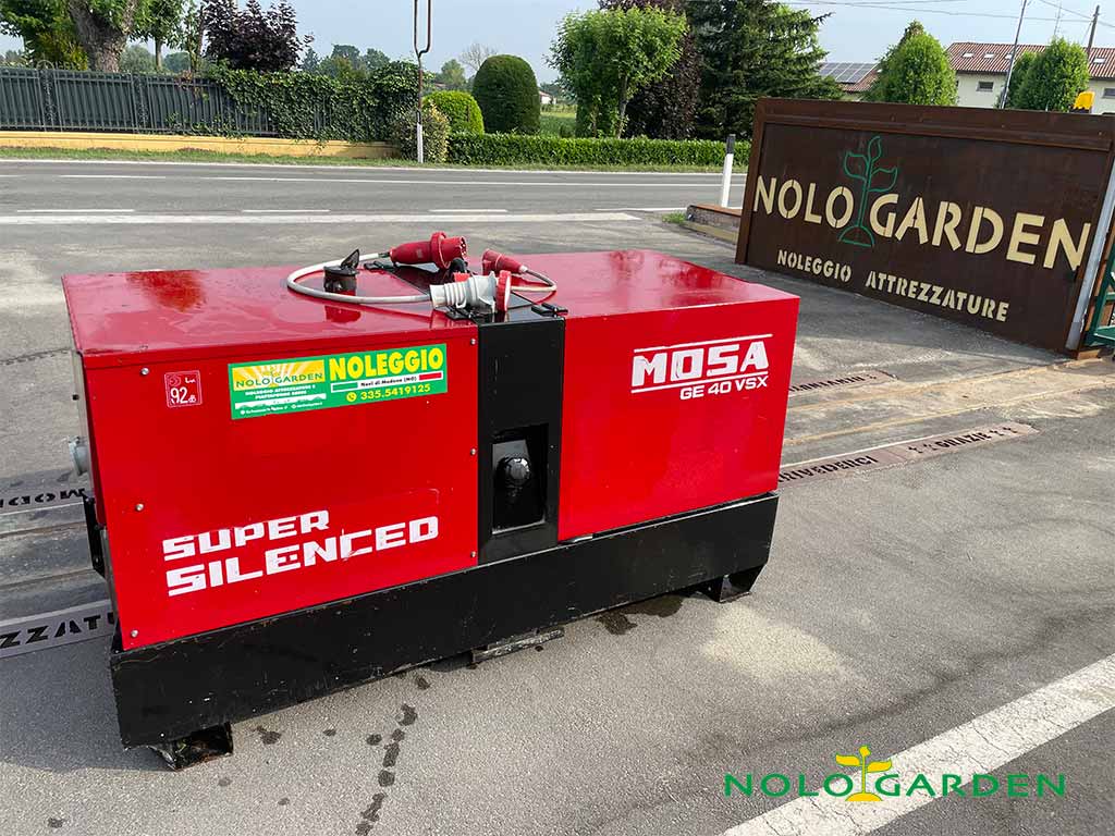 Noleggio di Gruppi Elettrogeni, Modello Mosa GE 40 VSX | NOLOGARDEN