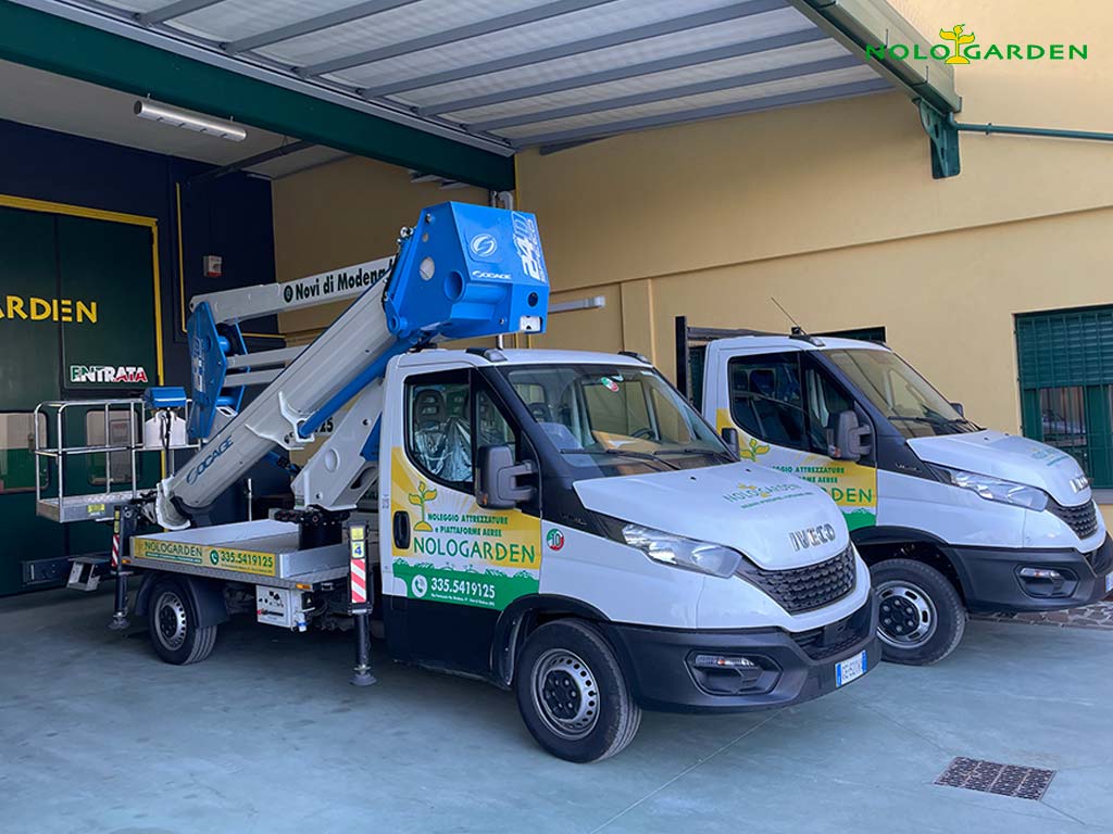 Piattaforma Autocarrata Iveco con Cestello fino a 25m | NOLOGARDEN